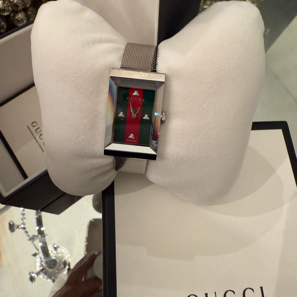 Gucci YA147401 Ladies' Gucci G-Frame Stainless Steel Rectangle Dial Watch - Picture 2 of 6